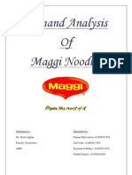 Demand Analysis of Maggi