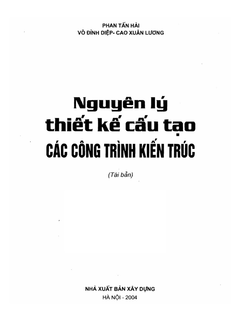 Nguyen Ly Thiet Ke Cau Tao Cac Cong Trinh Kien Truc PDF | PDF