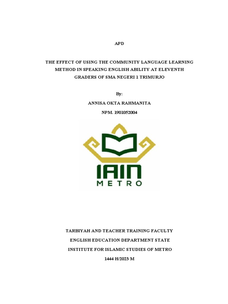Community Language Learning in English | PDF | Career & Growth