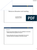 5-Resource Allocation and Resource Leveling - Students (2 Slides Per Sheet) PDF