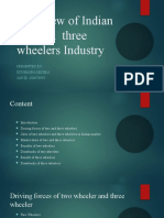 Overview of Indian Two and Three Wheelers Industry