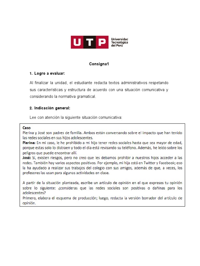 Esquema de Producción Del Artículo de Opinión | PDF | Adolescencia ...