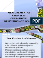 Measuring Variables: Understanding Operational Definitions and Scales
