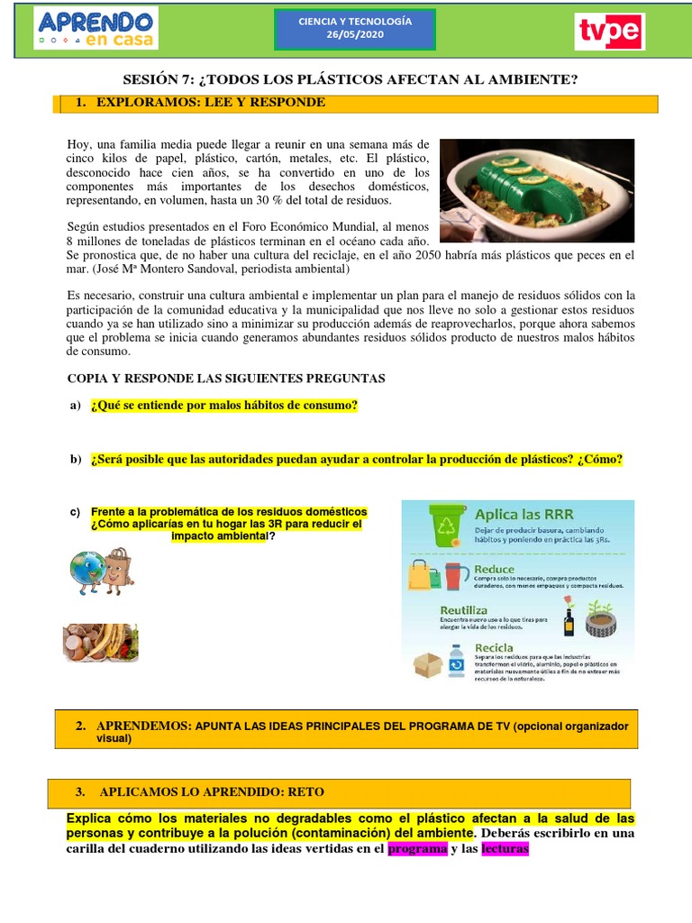 Impacto Ambiental de los Plásticos | PDF | El plastico | Residuos