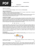 Guia de Laboratorio Del Teorema Del Trabajo y Energía Cinética PDF