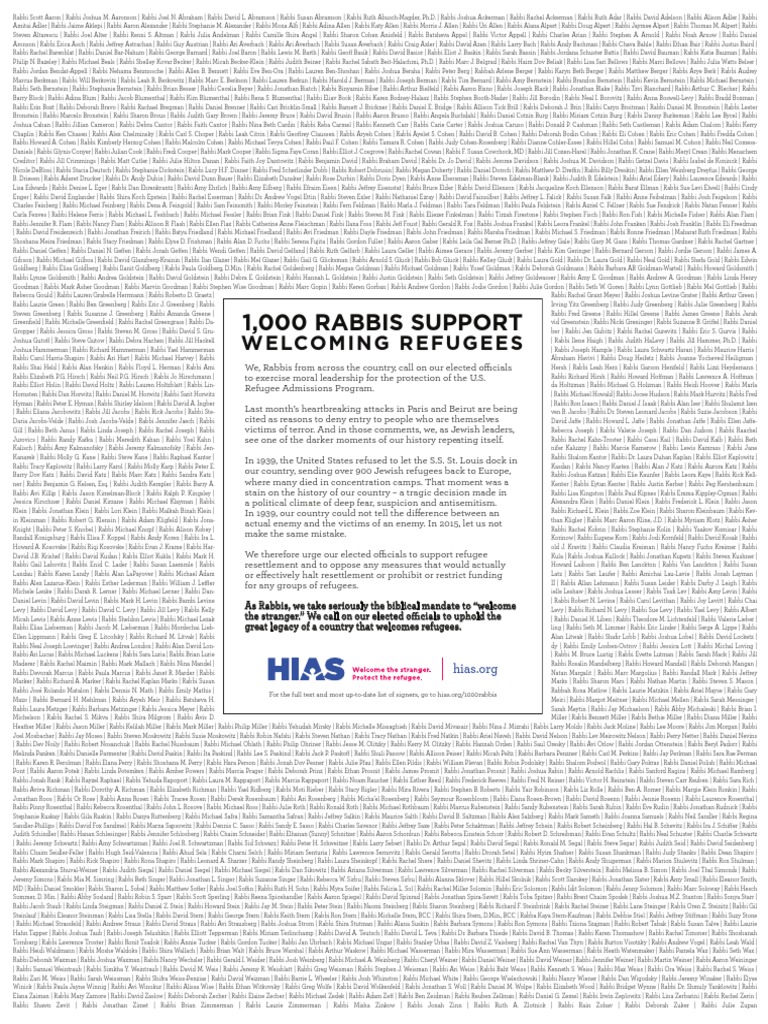 1000 rabbis forward ad pdf jewish religious movements jews