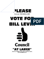 Vote For Bill Levin