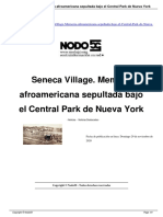 Seneca Village Memoria Afroamericana Sepultada Bajo El - A6307