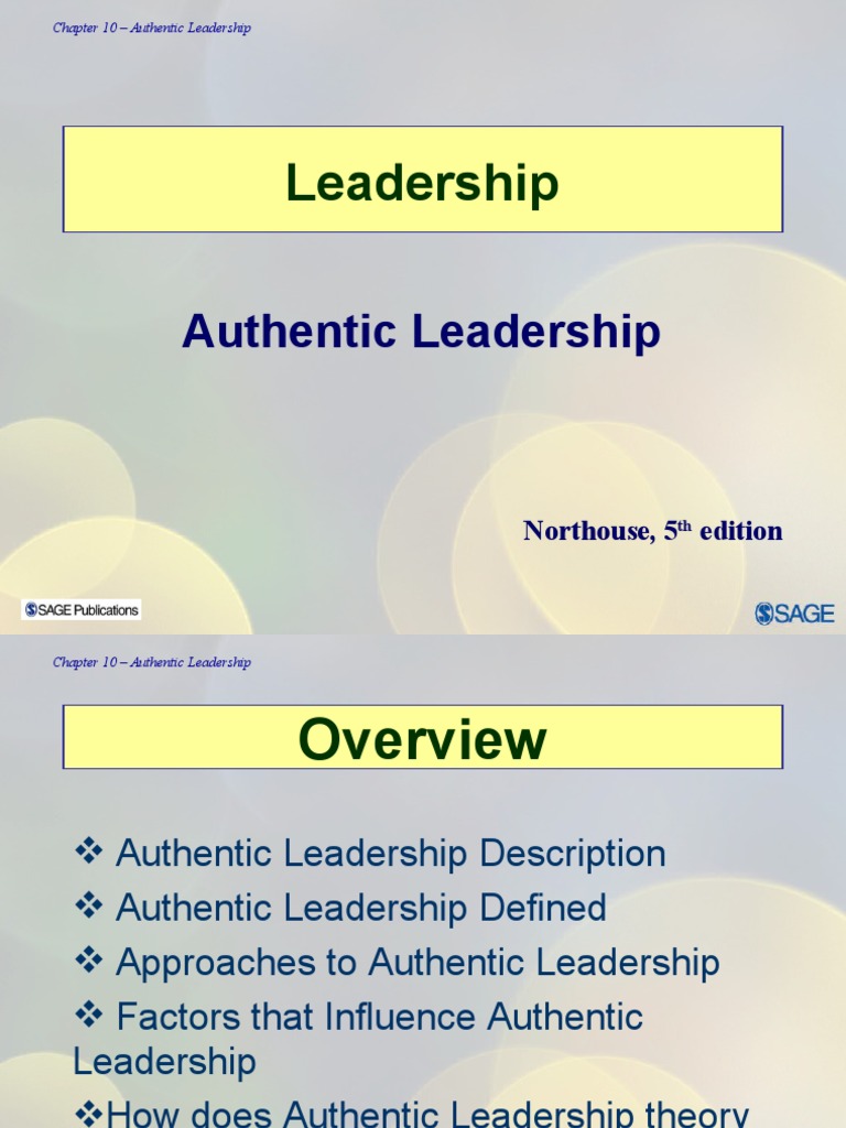 Understanding Authentic Leadership | PDF | Leadership | Psychology