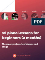 16 Piano Lessons for Beginners