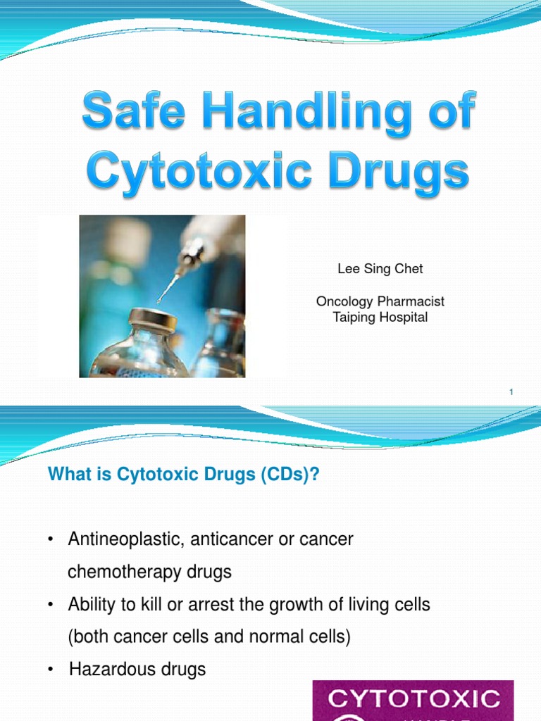 02 Safe Handling of Cytotoxic Drugs Chemotherapy Personal