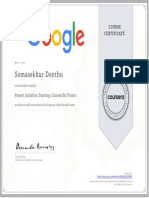 Initiation of Project Ciurse 2 Certificate Coursera PDF