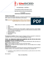 Trabalho de Campo de - 2022 Regional II PDF
