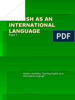 ENGLISH AS AN INTERNATIONAL LANGUAGE Part 1