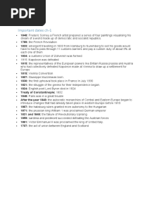 Important Dates For CH 1 History Grade 10