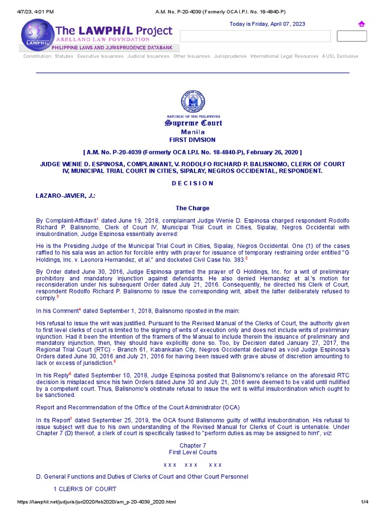 Constitution statutes executive issuances judicial issuances other