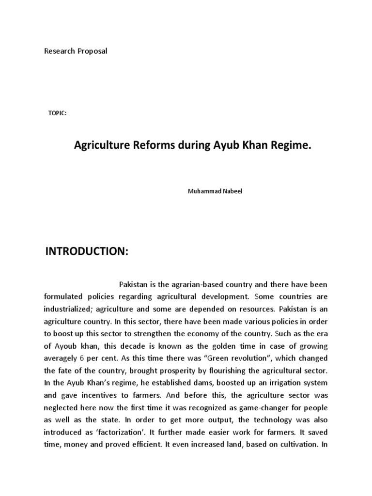Analyzing the Agricultural Reforms and Policies that Fueled Pakistan's