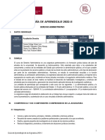 Guia de Aprendizaje Derecho Administrativo 2022 Ii PDF