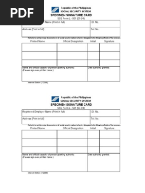 SSS E1 Editable Form