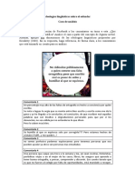 LIN146 Ejercicio de Análisis de Ideologías Linguísticas Sobre El Estándar (Material Extra)