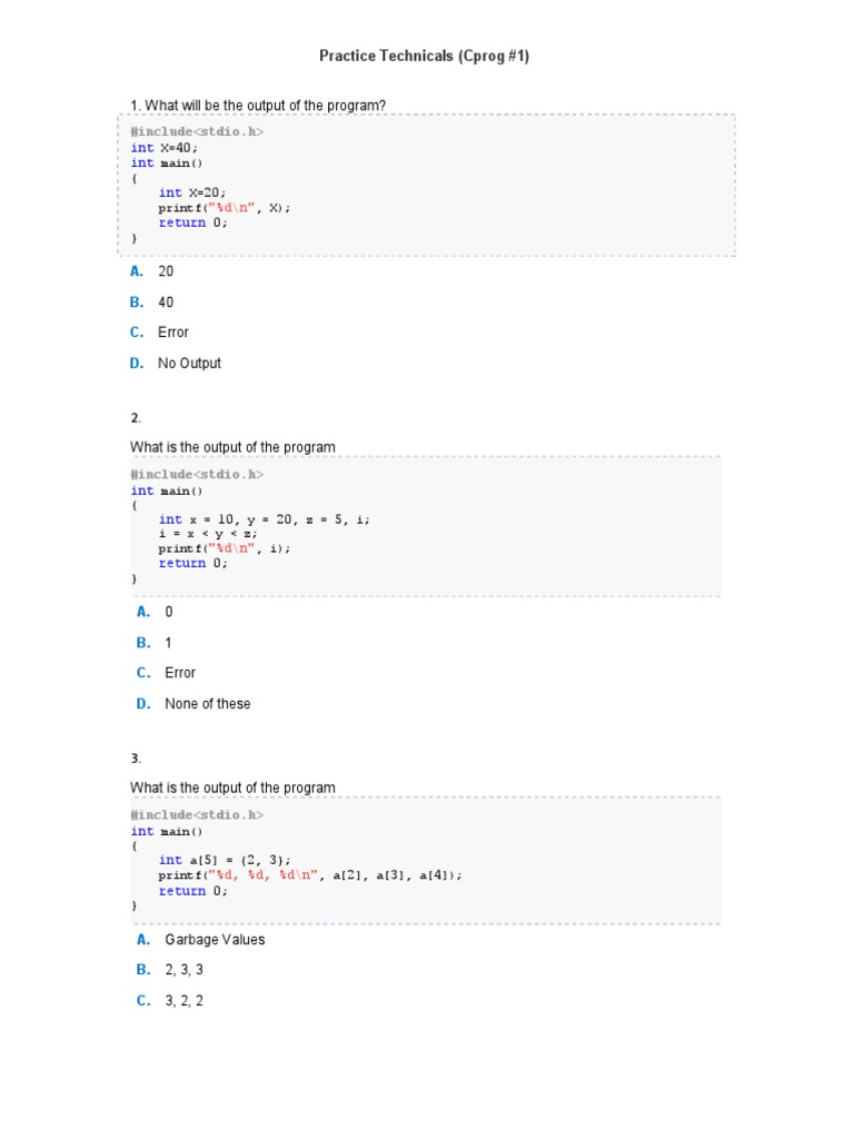 Techincal Questions | PDF