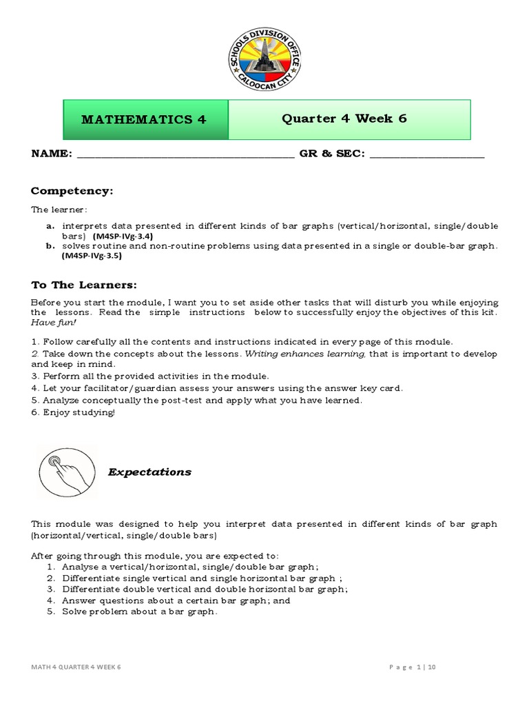 Interpreting Bar Graphs Guide | PDF | Cartesian Coordinate System ...