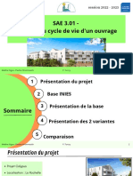 IUT Génie Civil Session 2022 - 2023: SAE 3.01 - Analyse Du Cycle de Vie D'un Ouvrage