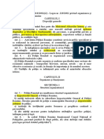 Legea 218-2002 organizarea Politiei romane