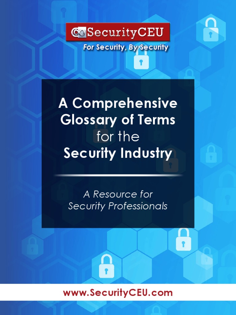 Wis Glossary of Terms For The Security Industry. | PDF