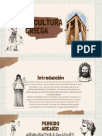 Presentación Historia Del Arte Grecia Scrapbook Dibujo Vintage Beige PDF