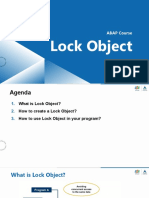 ABAP - T14 - Lock Object
