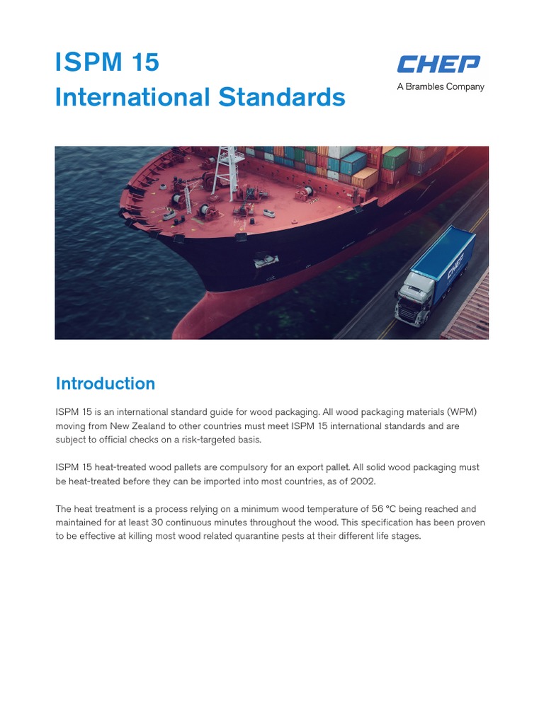 ISPM 15 Standards for Wood Packaging | PDF
