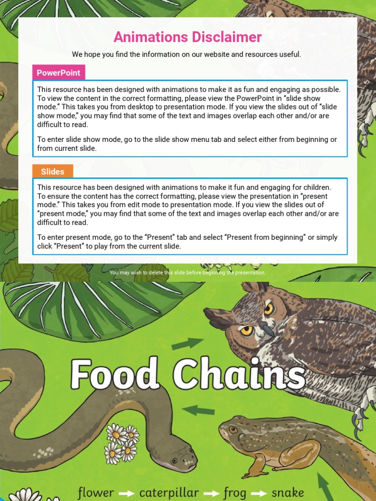 Copy of Food Chains Powerpoint Google Slides Us s 1662325076 | PDF ...