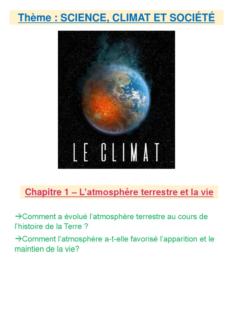 Chapitre 2 : Reconstituer les climats, - ppt télécharger