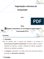 Aula I - Organização e Estrutura Do Computador PDF