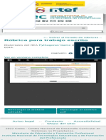 Rúbrica para Trabajo Escrito Cedec PDF