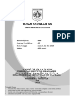 Ujian Sekolah SD: TAHUN PELAJARAN 2022/2023