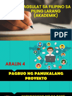 Aralin 4 Panukalang Proyekto PDF