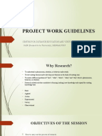 Project work guidelines for distance learning