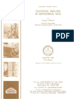 Report - Statistical Analysis of Geotechnical Data - Sep 1987 - Baecher PDF
