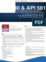 PetroSync - API 580 & API 581 Risk Based Inspection & Base Resource Document 2023 Oil Gas Training Courses