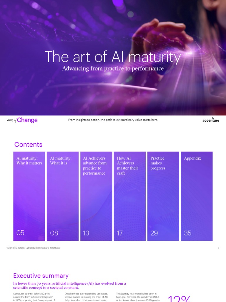 Accenture Art of AI Maturity Report PDF PDF Artificial Intelligence