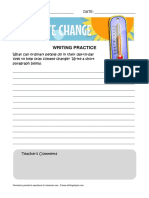 Writing Practice Climate Change