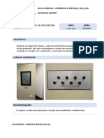 Report Técnico - Cabine de Audiometria