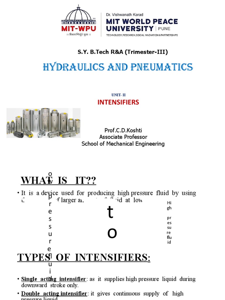 2 Hydraulic Intensifier MITWPU HP CDK PDF PDF