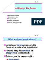 Risk and Return Fundamentals