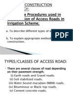 Construction Technology: Access Road Types