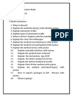 Advance Java Question Bank