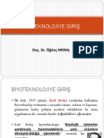 Biyoteknolojiye Giriş