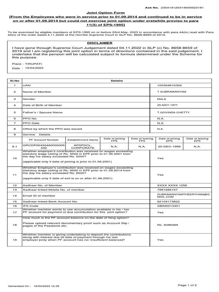 EPF Uploaded File 19.04.23 | PDF | Employment | Economies
